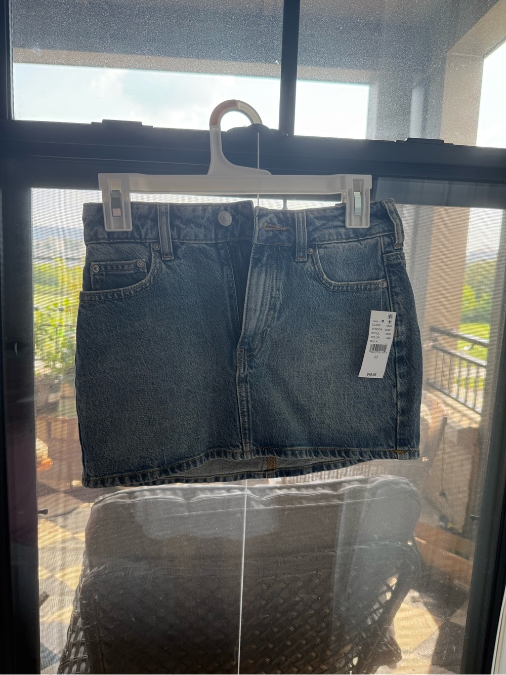 PacSun Dark Blue Denim Mini Skirt